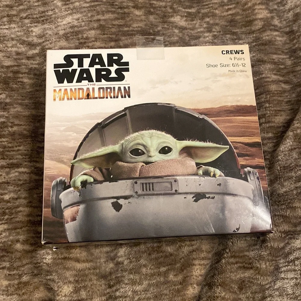 Star Wars The Mandalorian‎ Grogu The Child Baby Yoda 4 Pack Socks